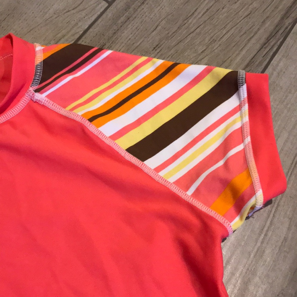 Orange/Striped Kids Rash Guard - Picture 3 of 8